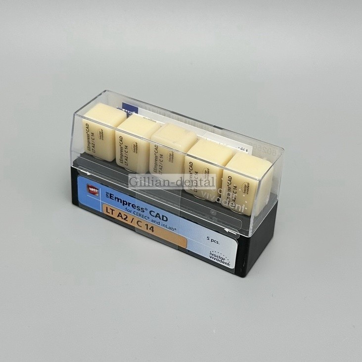 Dental Emax Crown Glass IPS Empress CAD Ceramic Blocks Cubes Veneers LT A2/C14