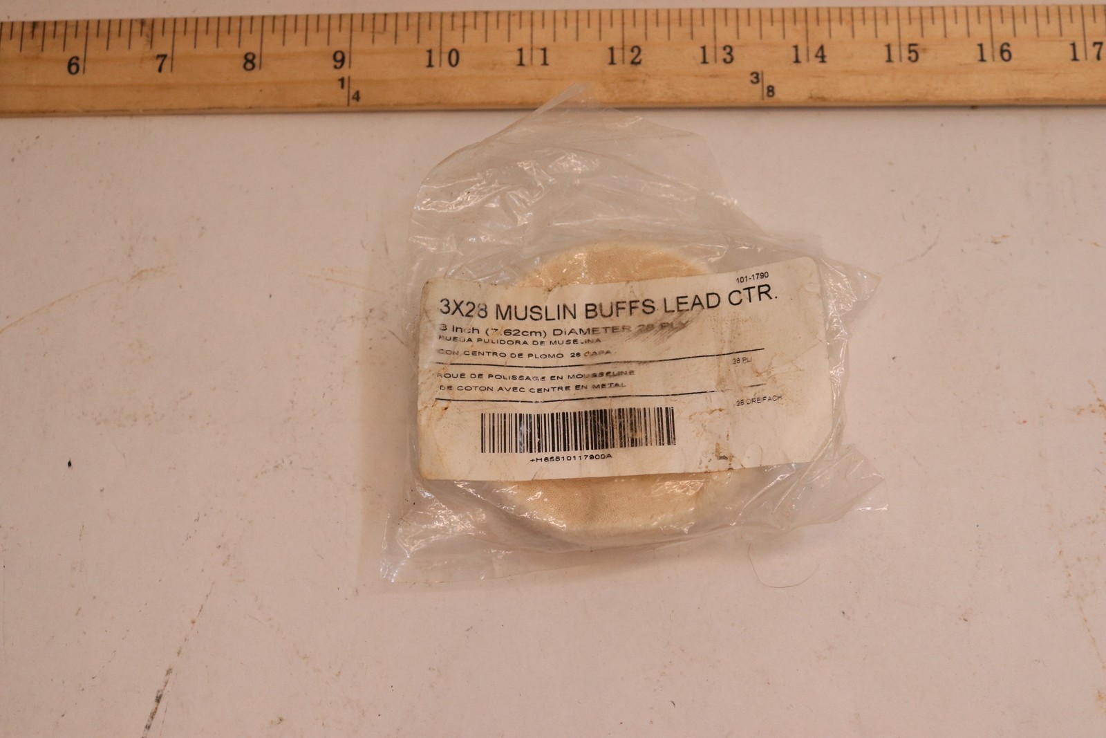 Buffalo Lead-Centered Muslin Buff 3″ x 28-Poly 101-1790
