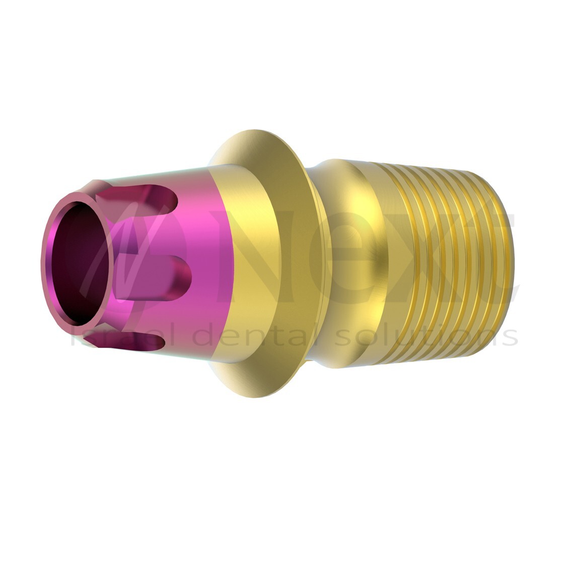 LOTx10 Abutment T-Base CAD/CAM MIS conical C1 V3 SP fit HEX 0.5 mm colored
