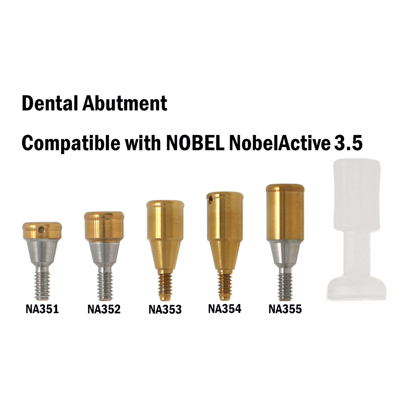 Dental Locator Attachment Abutments for Nobel NBL Active NP/RP AH=1/2/3/4/5.0mm