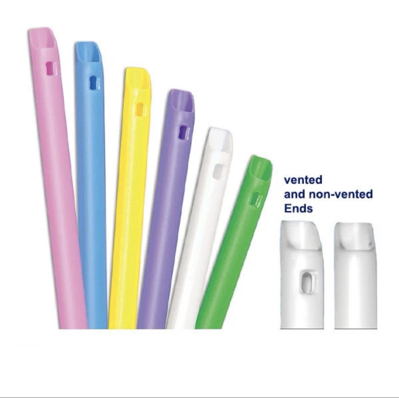 MDS Dental Disposable HVE Suction Tips ,Vented High-Volume Evacuation Tips
