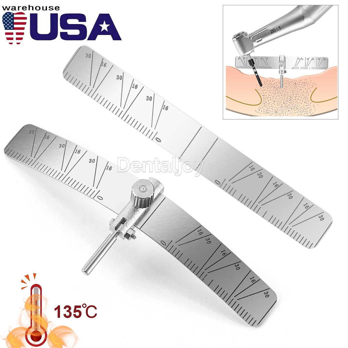Dental Implant Locating Guide Surgical Planting Positioning Locator Angle Ruler