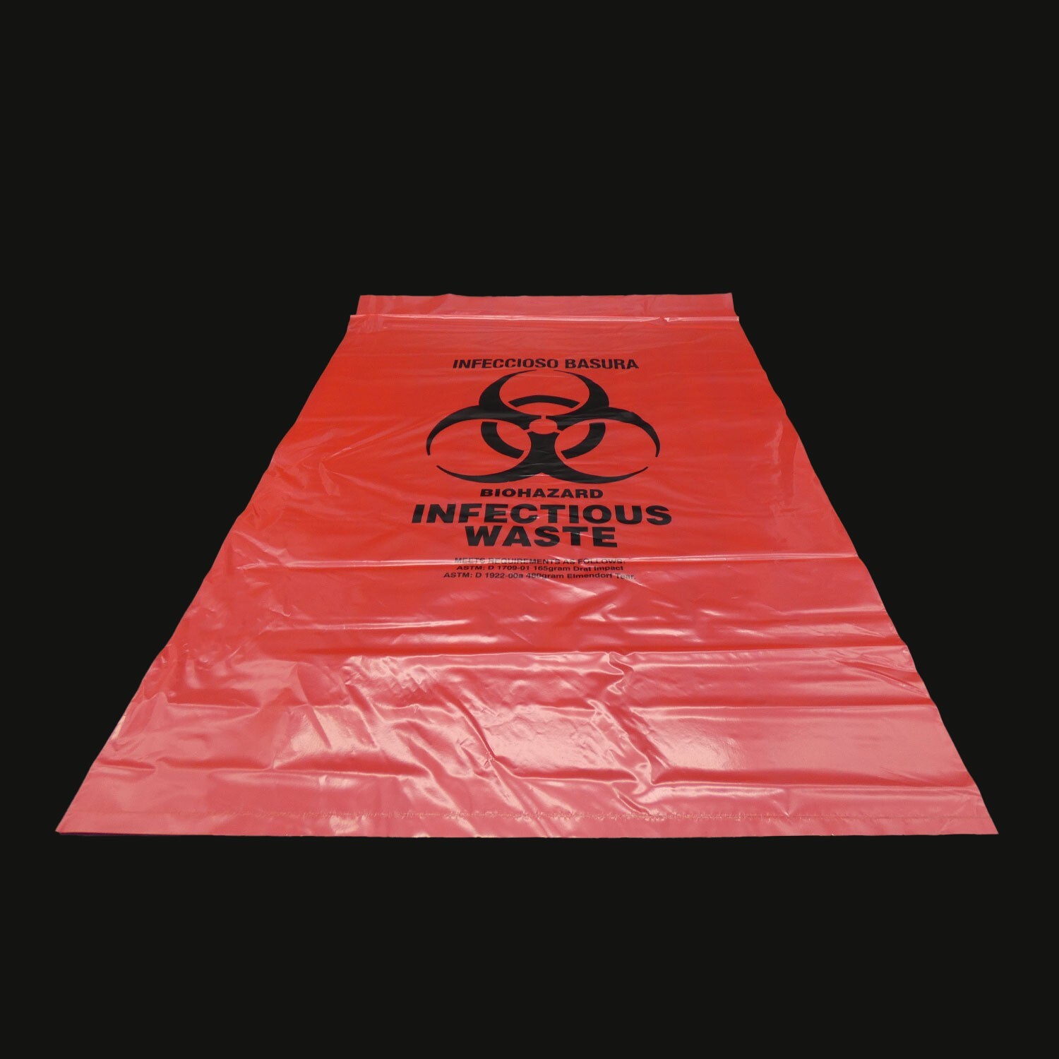 Biohazard Waste Bags, 2 Gallon, 500/pack