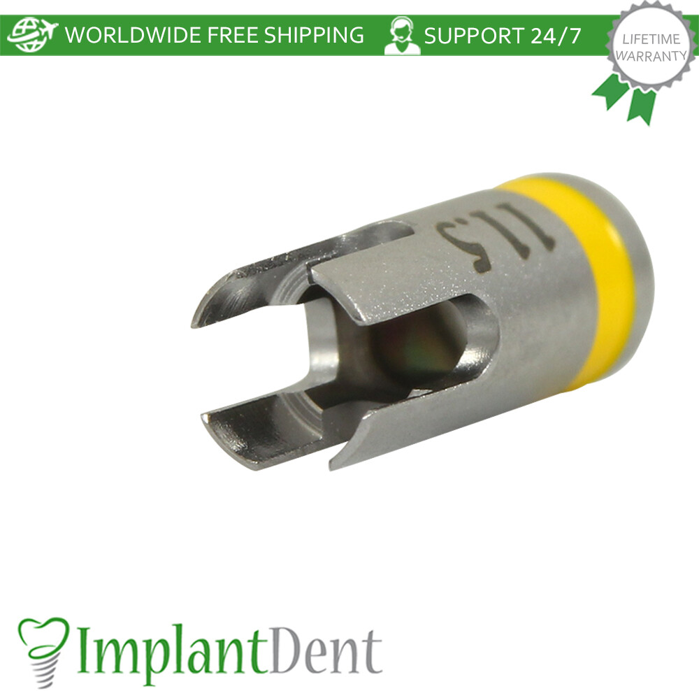 Dental Drill Stopper 2.5mm – Yellow Stainless Steel Dentistry Tool