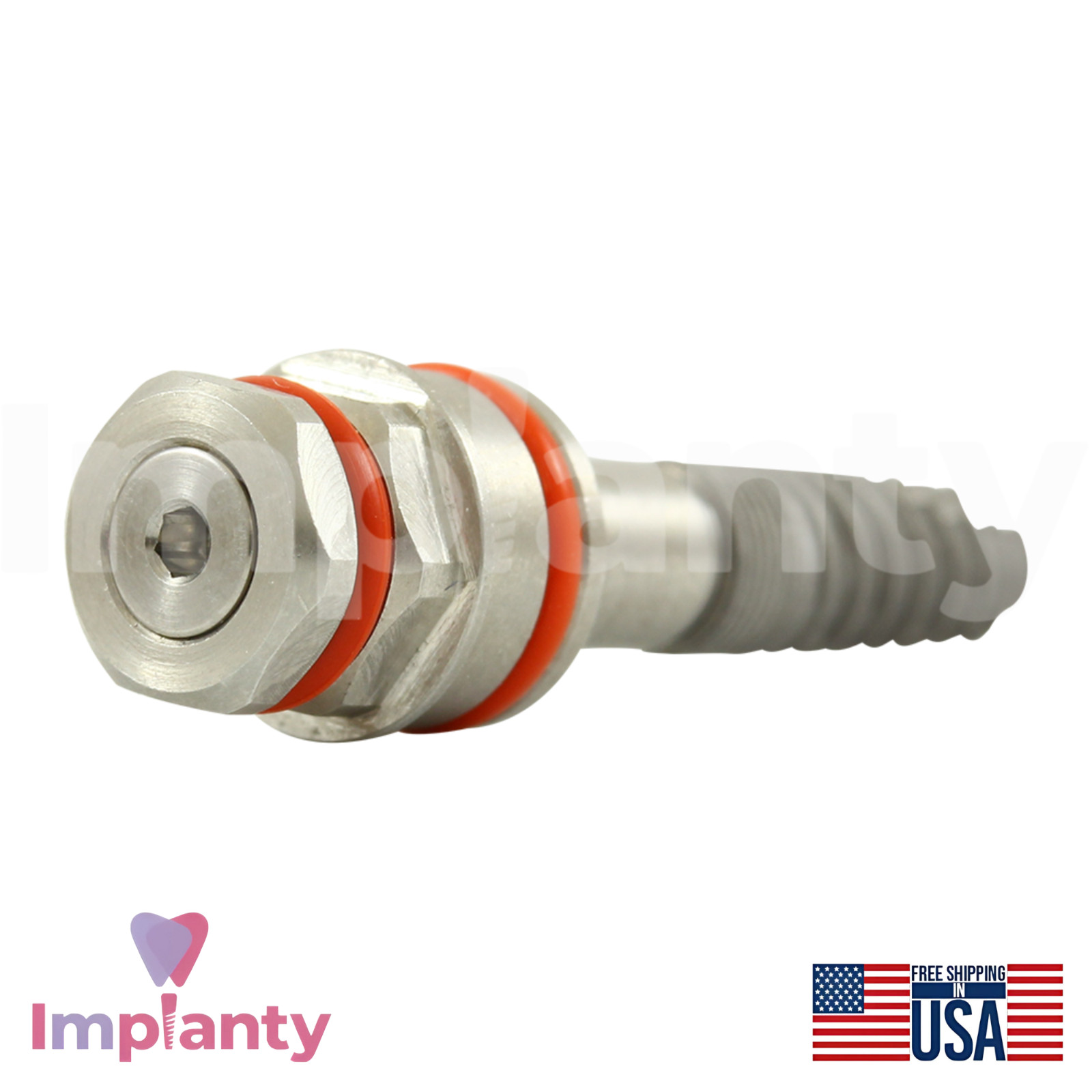 GDT MOR Spiral Dental Fixture Titanium Int Hex 2.42mm Connection SLA Surface