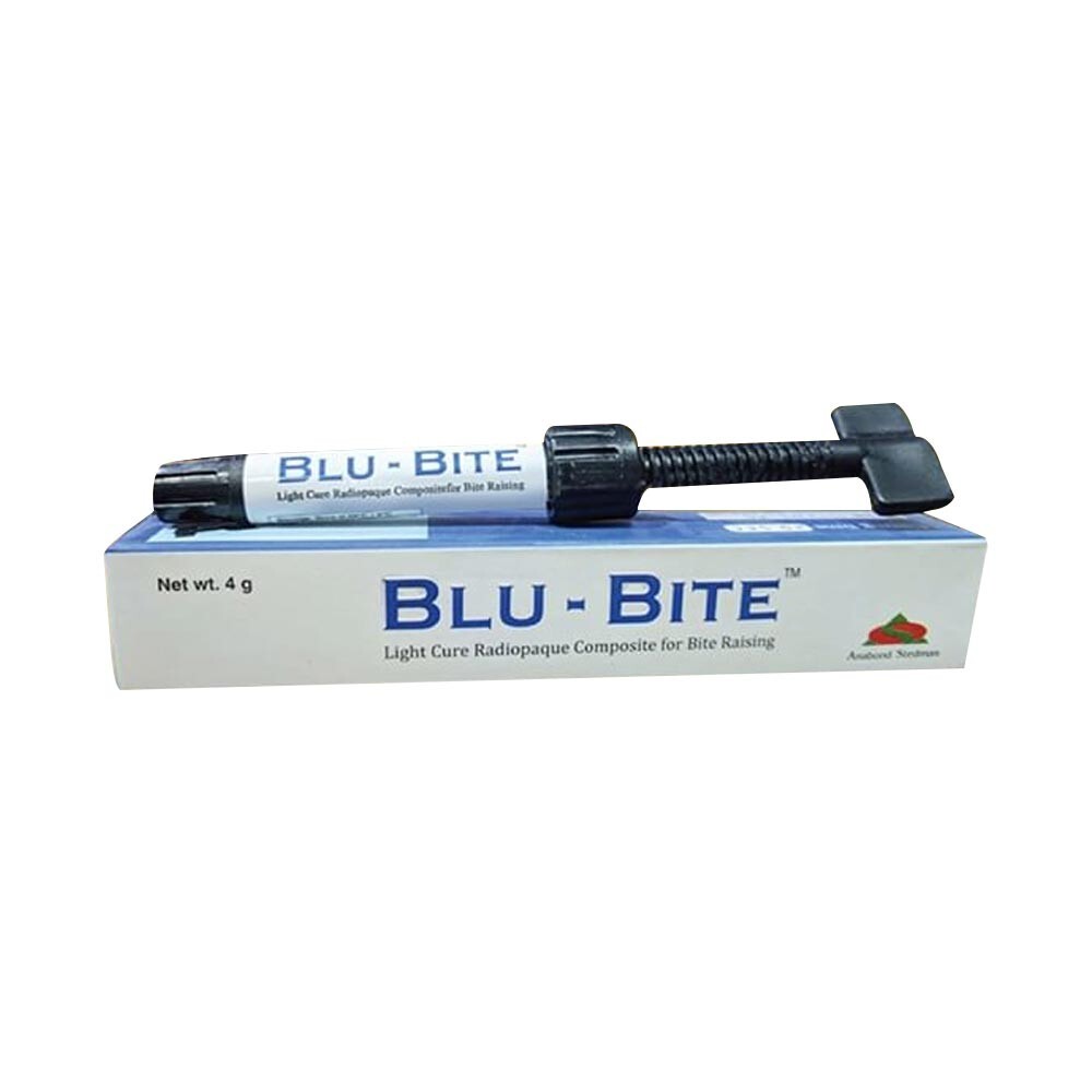 Dental Anabond Blu-Bite Light Cure Radiopaque Composite 4G Syringe