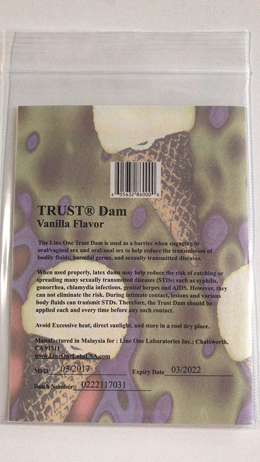 Latex Dental Dam Assorted 1 pc. 6 Pack
