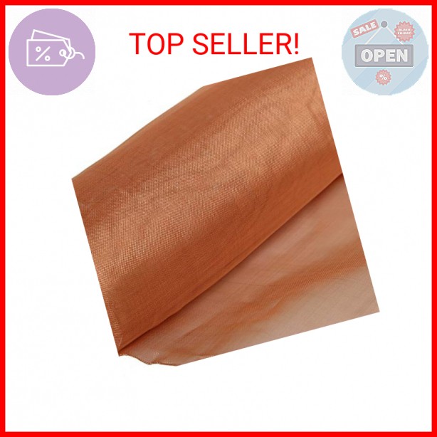 99.9% Pure Copper Wire 40 Mesh- 12.5″ x 38″ Dense Filter Screen Mesh