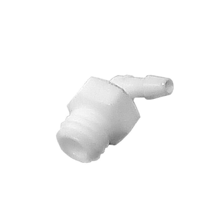 DCI 10-32 Male x 1/16″ Barb Elbow, Plastic; Pkg of 10 PN 0080