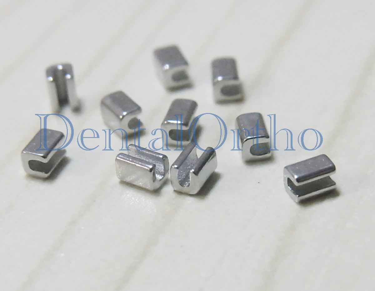10 x Archwire Stop Crimpable Hook Dental Orthodontic Buccal Tube Lingual Button