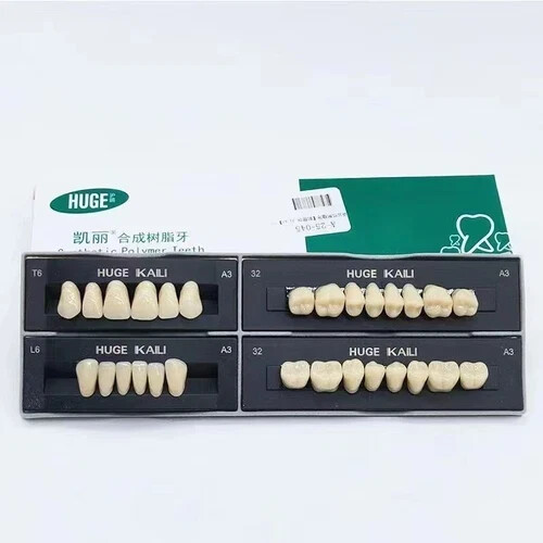 HUGE Dental Synthetic Polymer Teeth Resin False Teeth Denture Replacement 28/P