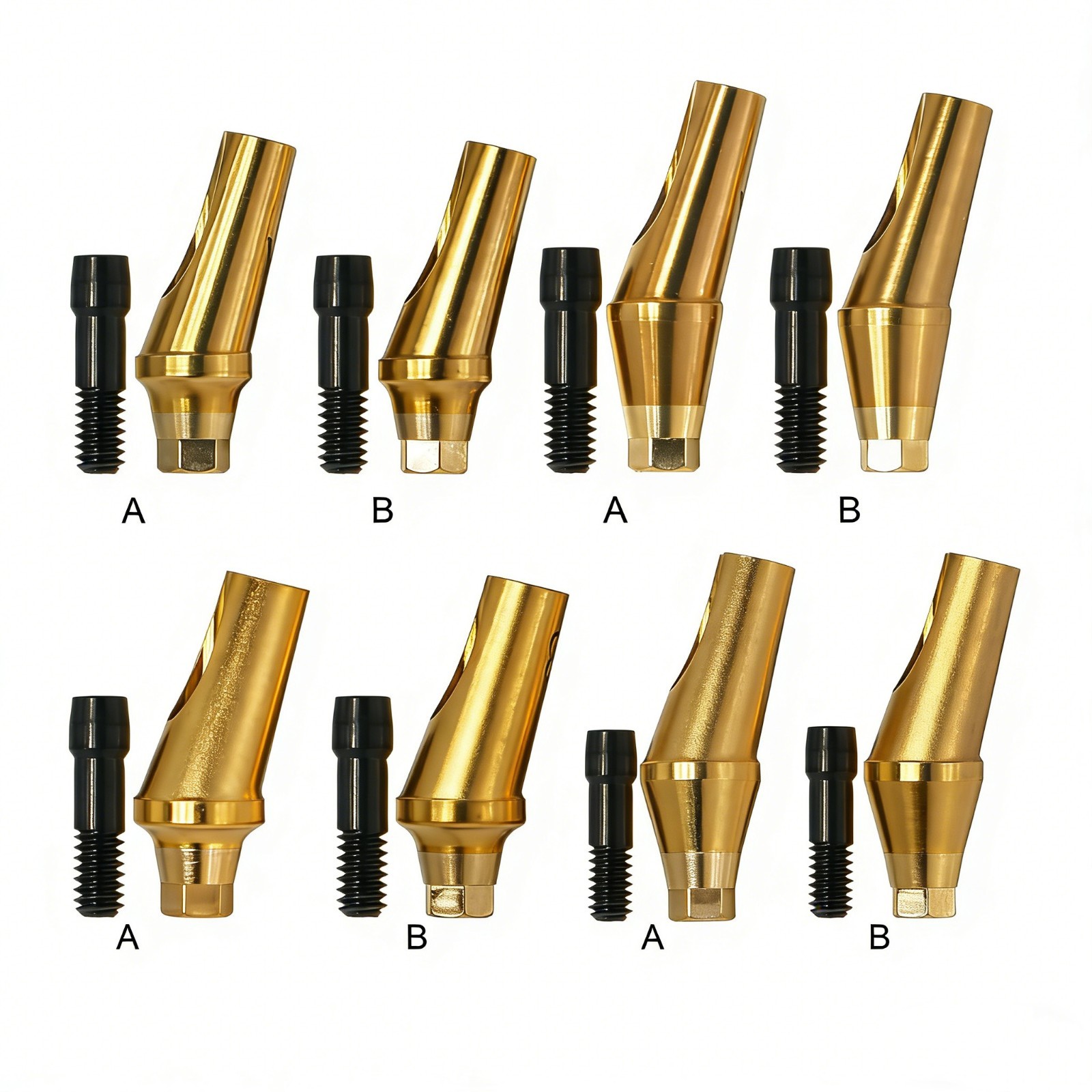 US Dental Titanium Hex A/B 17° Angled Abutment for Hiossen ET Mini Regular Plat