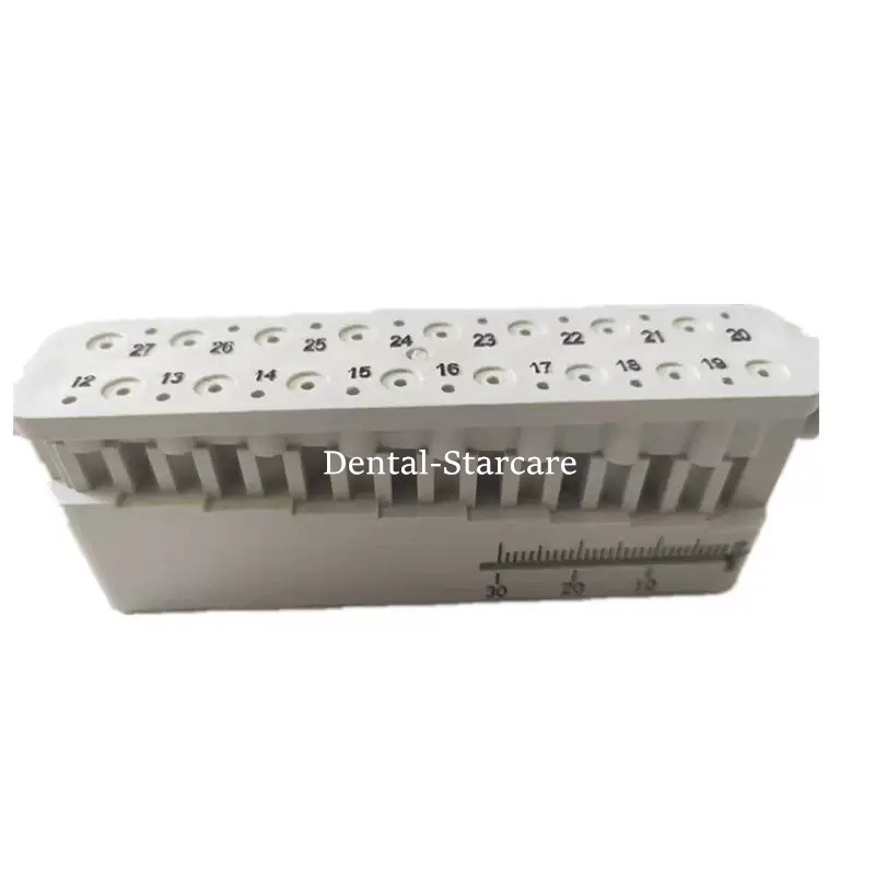 New Dental Endo Measuring Block Endodontic File Holder Ruler Autoclavable x2 USA