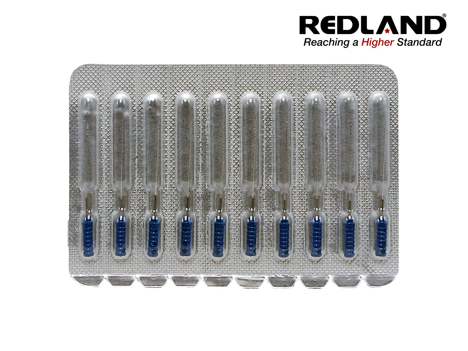 Redland Dental 30 pc. Blue #004 25 mm Endo Stainless Steel Barbed Broaches