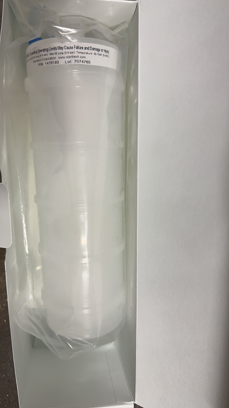 Sterlitech CMFE9459WW PTFE Membrane Capsule Filter, 0.45 Micron