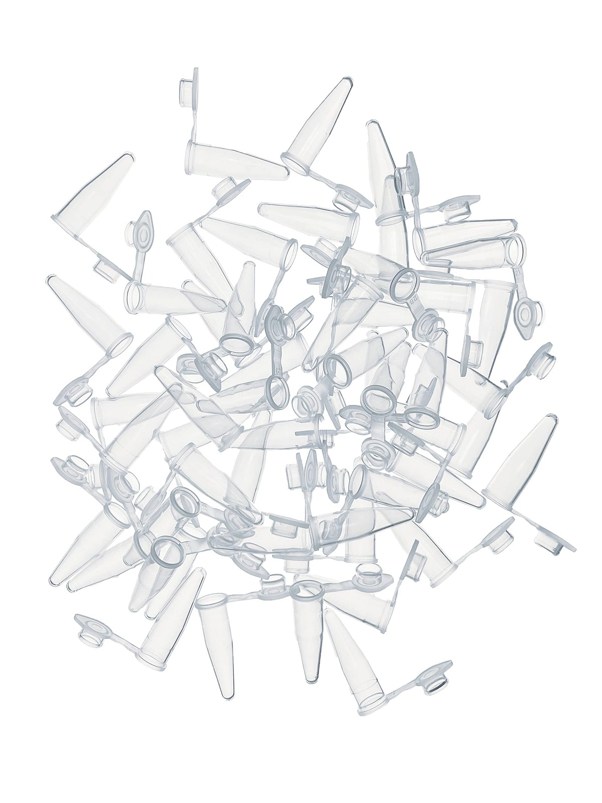 1000pcs PCR Tube with Flat Cap, 0.2 ml Microcentrifuge Tube, 0.2ml PCR Reacti