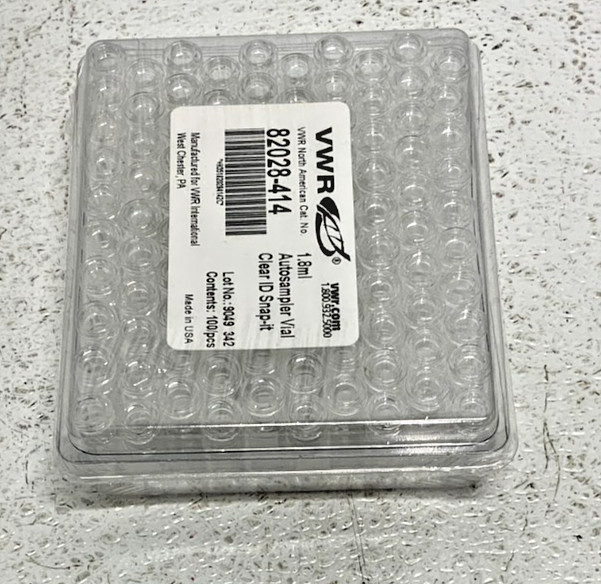 NEW Lot of 7 Packs VWR 82028-414 Autosampler Vial Clear ID Snap-It 1.8ml 100/PK