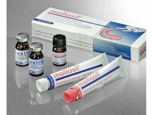 MolloSil Long Term A Silicone based Denture Relining Material FOR CHAIRSIDE USE