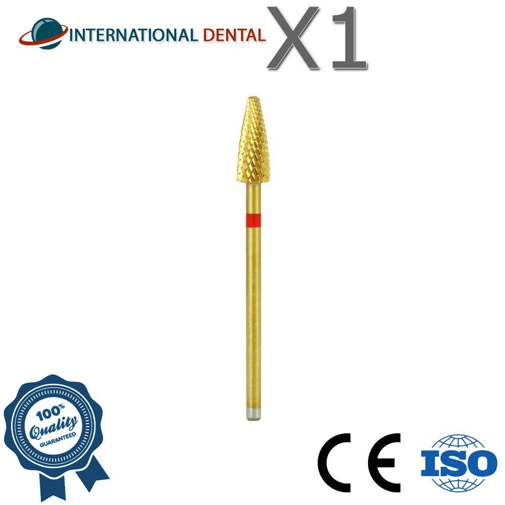 Dental Nail Lab Cross Cut Grinding Carbide Fraser Medium Coarse Ø2.3 Left Handed