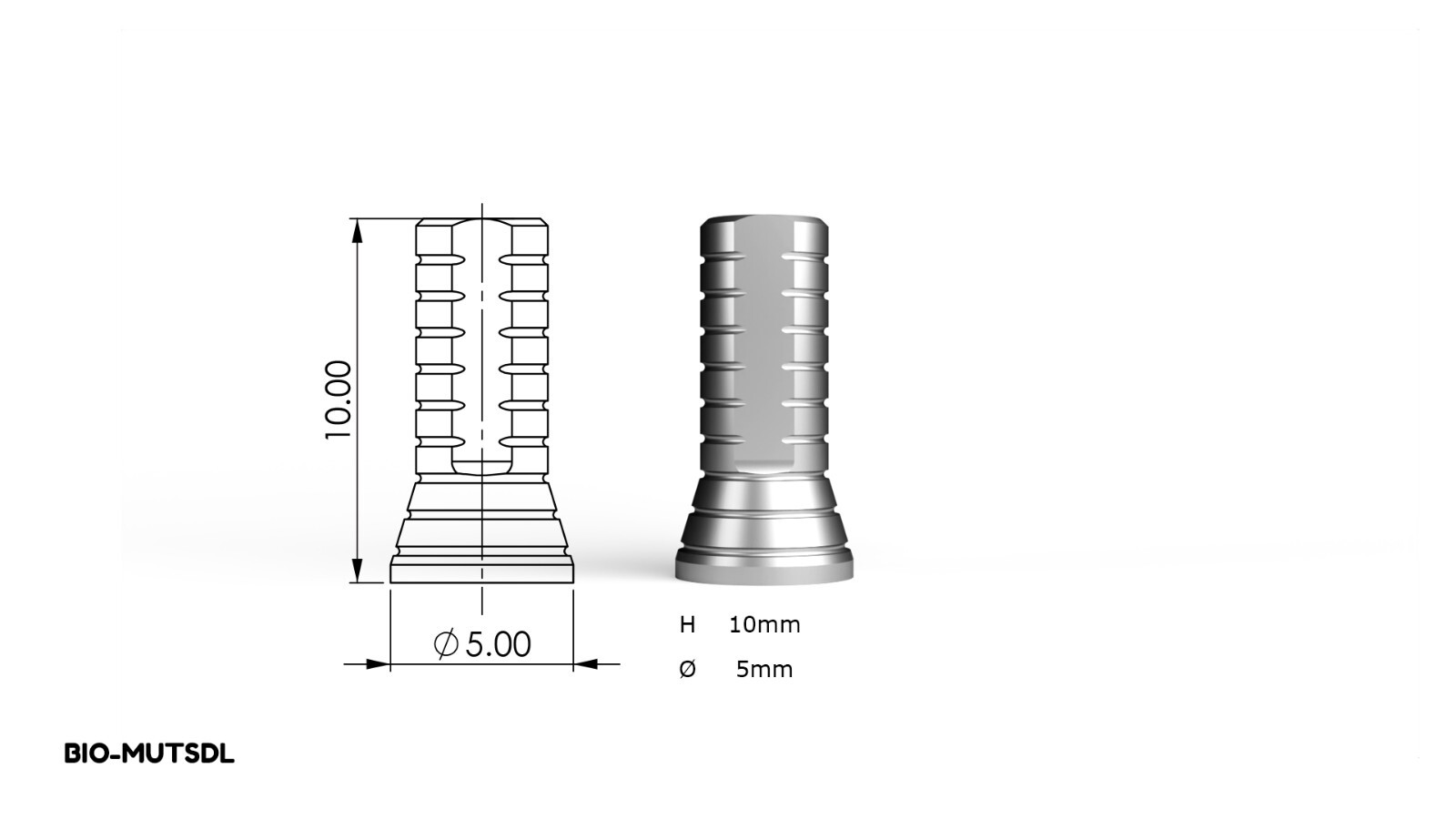 Multi Unit Titanium Sleeve (Screw Included) – Internal Hex system 10 pack