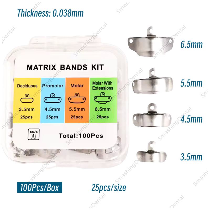 Dental Matrix Bands Ring Sectional Matrice Clamp Wedges Pliers Fit Garrison