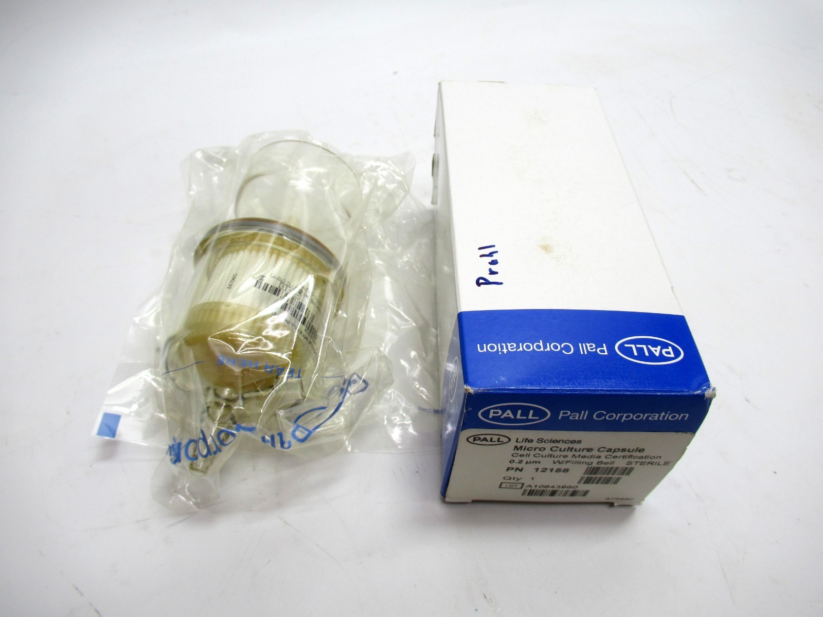 Pall Life Sciences 12158 Micro Culture Capsule With Filling Bell