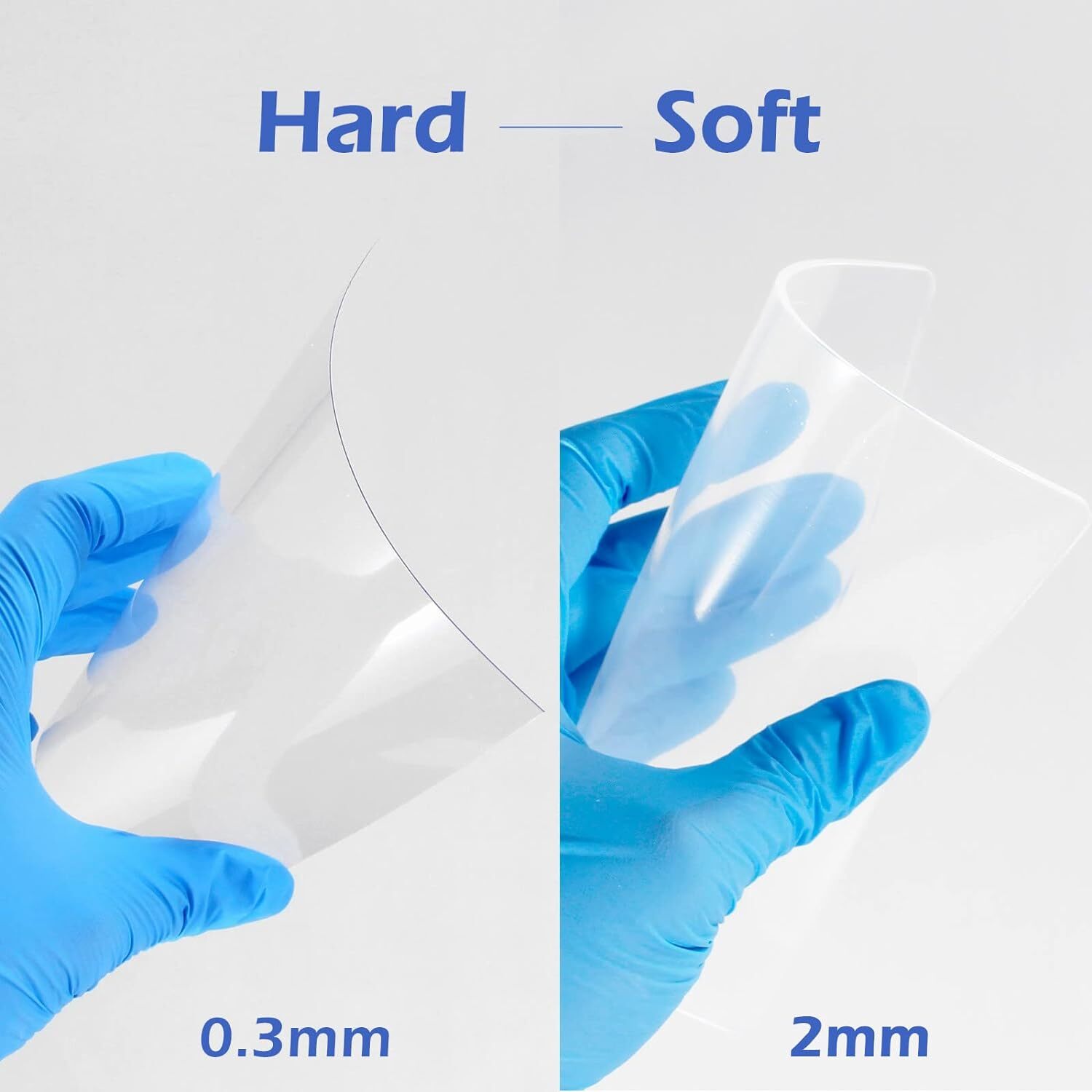 BIO-ART Dental Vacuum Forming Splint Sheets Soft/Hard 5″X5″ Square 0.3-3.0mm