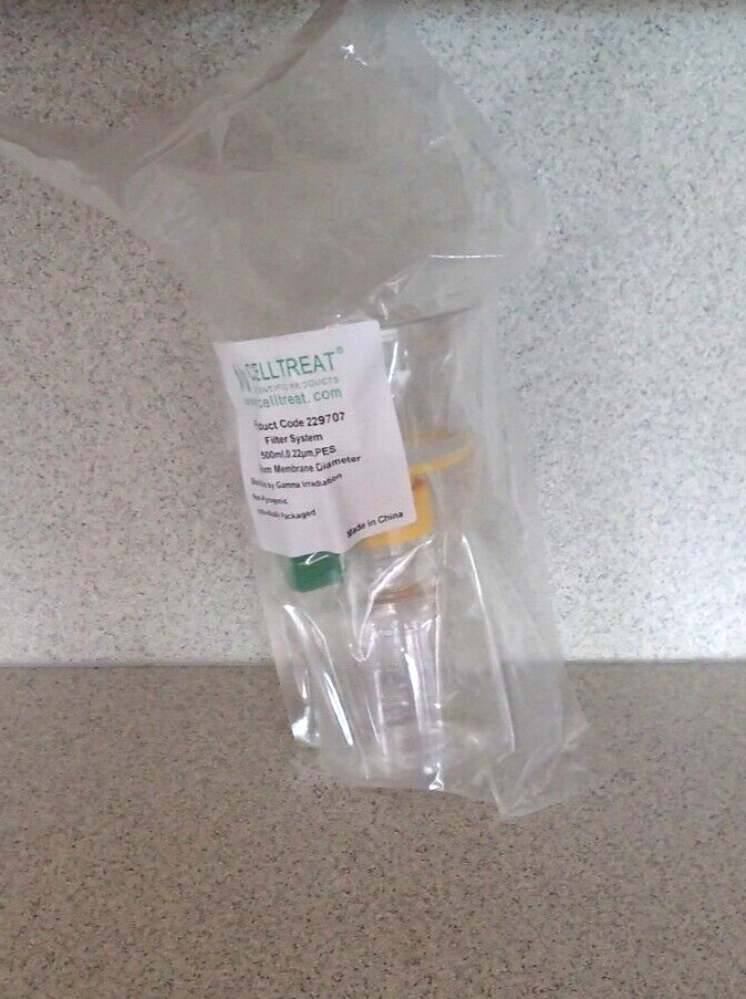 CellTreat 229707 Filter System 500mL 0.22um PES 90mm Membrane Diameter X6 NEW