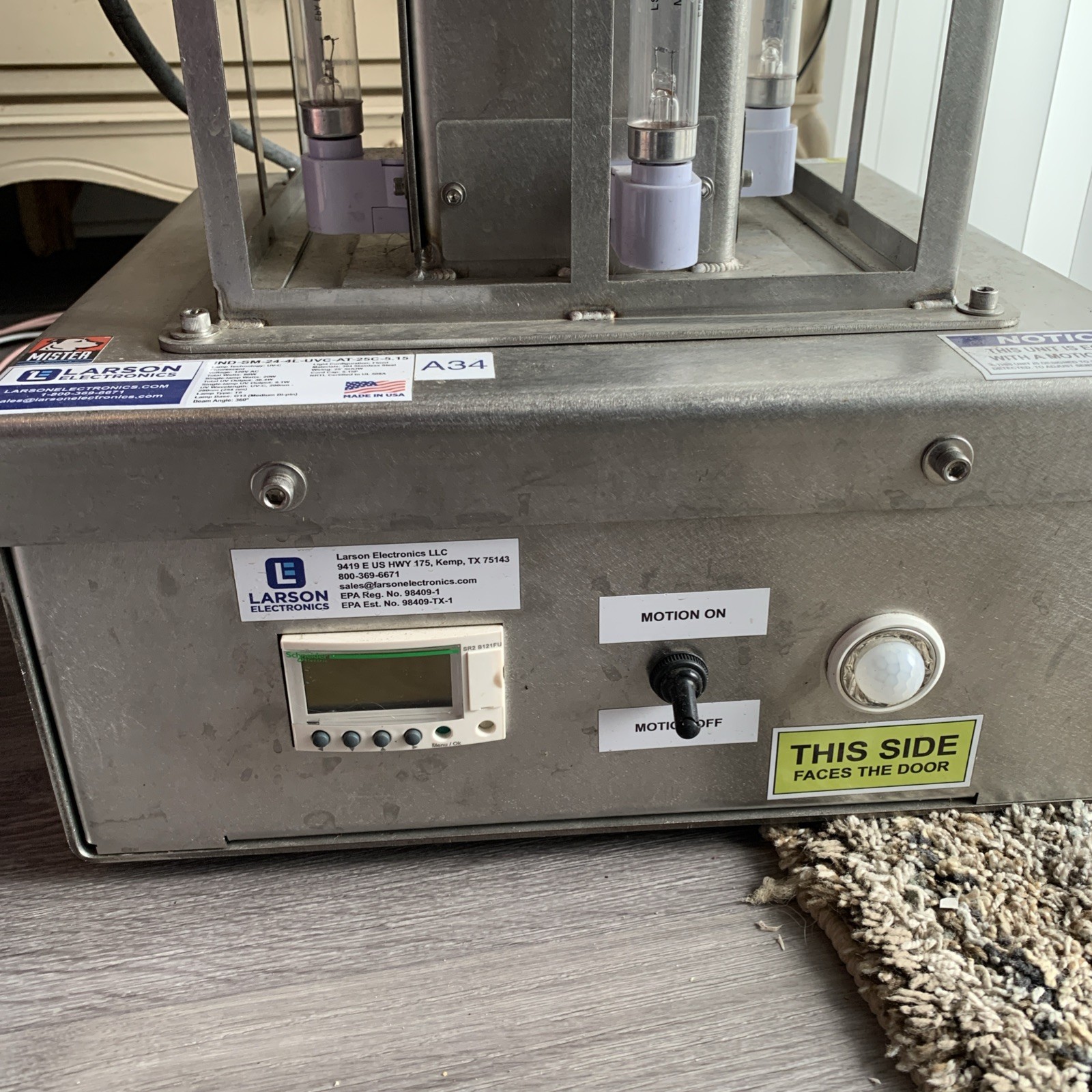 Larson Industrial Portable UV Sanitation Cart – 3500 sq. ft – Used