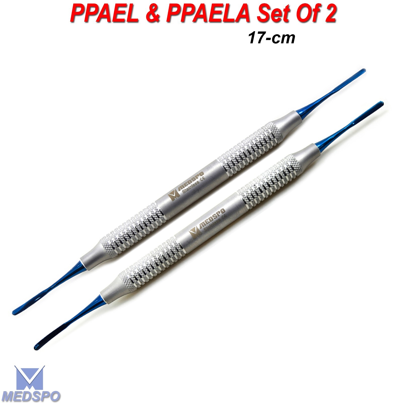 PPAEL & PPAELA Set Of 2 Dental Gum Lifting Implant Micro Serrated Titanium Tips