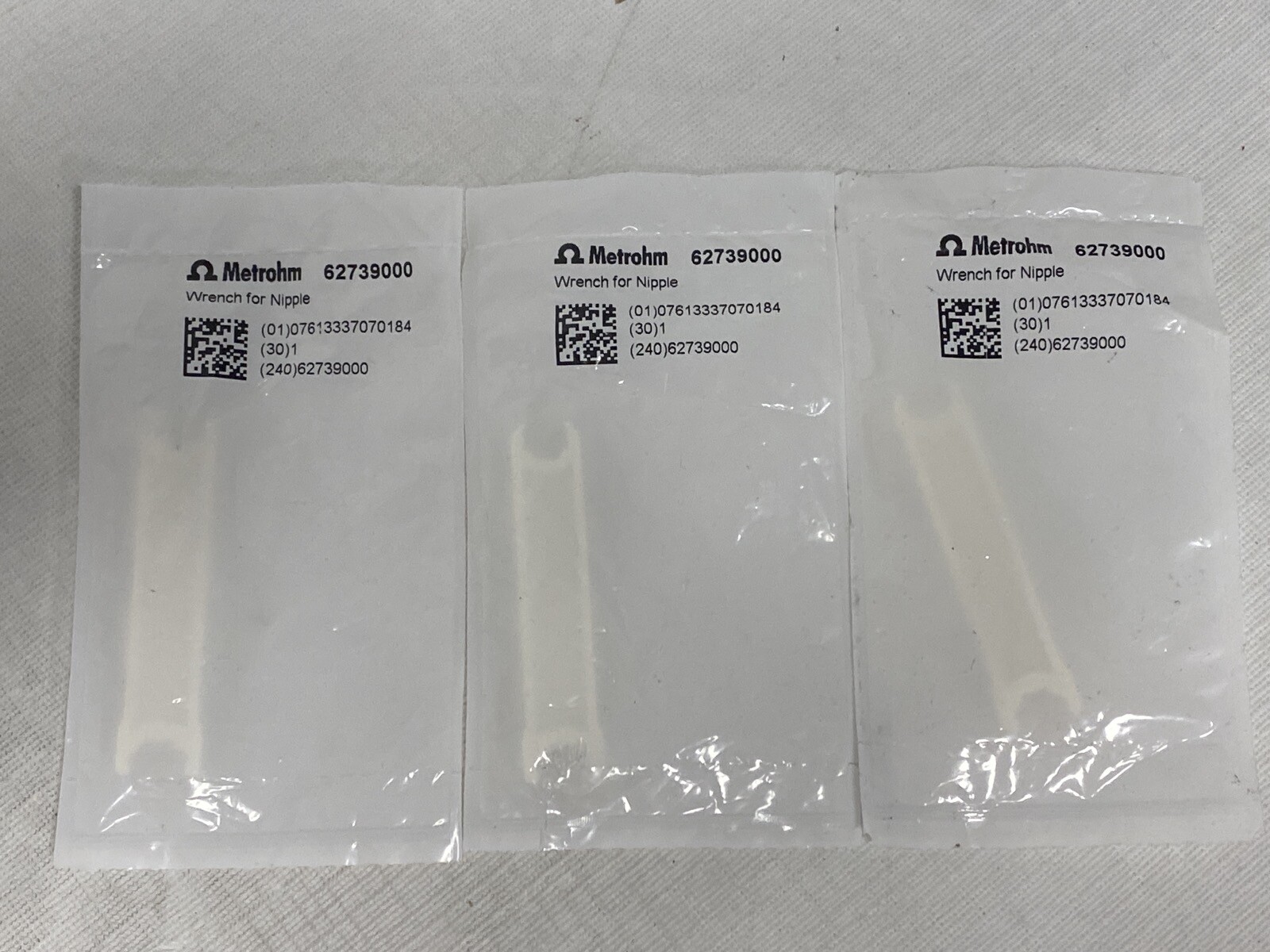 (3) METROHM Titration Wrench for Tightening Connectors 68mm L 6.2739.000