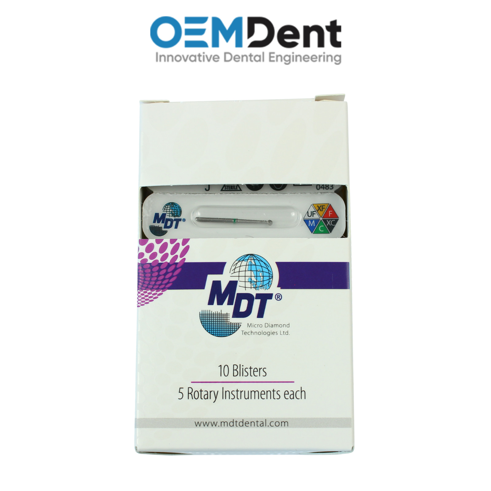 MDT FG Diamond Burs Long Round 697 Cutting Shaping Dental Restorations Tool