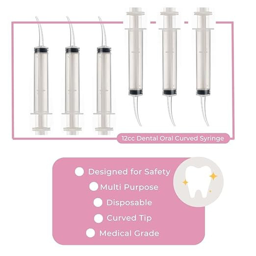 BRITEDENT Disposable Dental Irrigation Curved Syringe 12cc – Box of 50