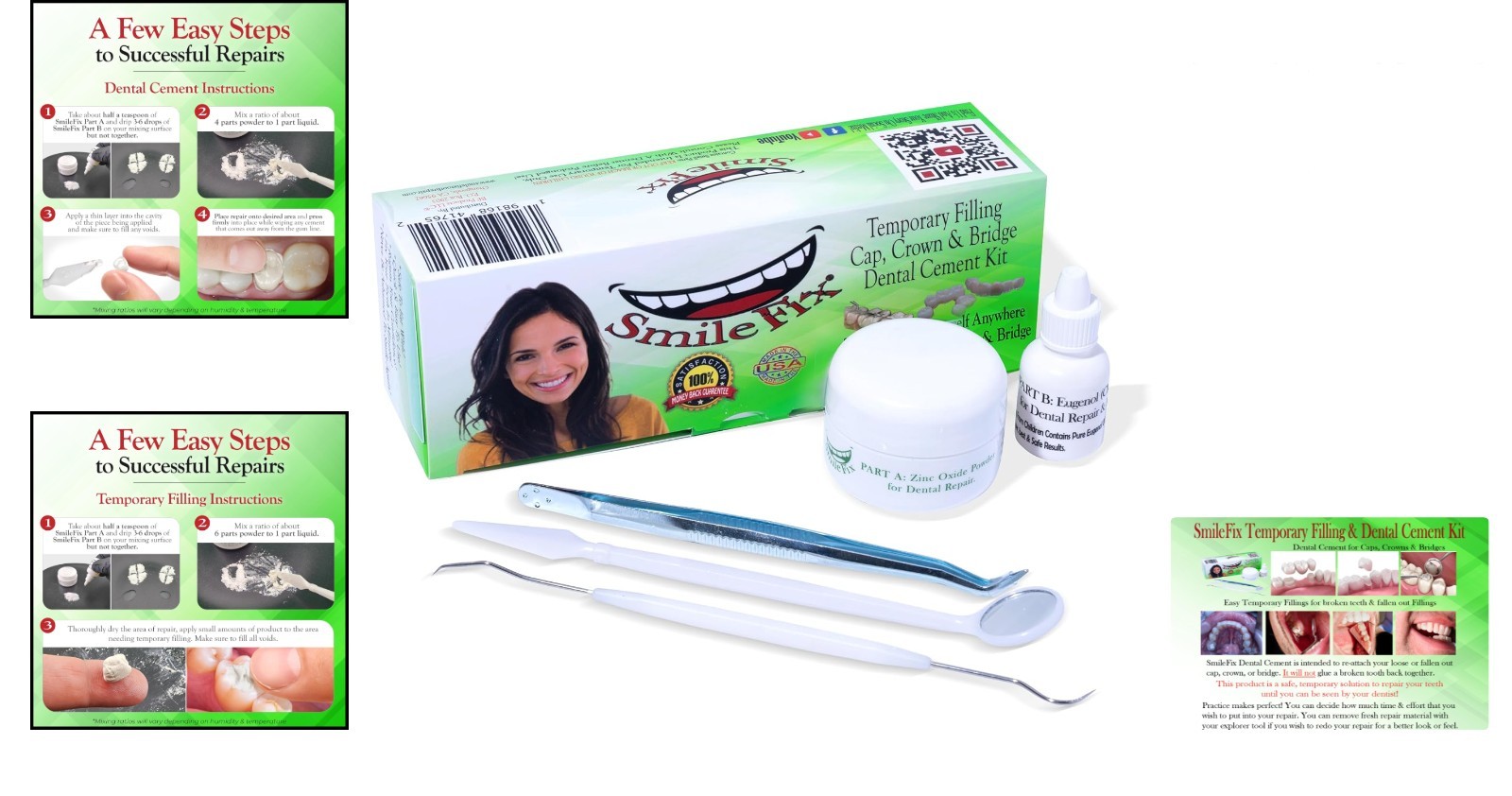 Emergency Tooth Repair Kit with Zinc Oxide: DIY Solutions for Crown & Bridge