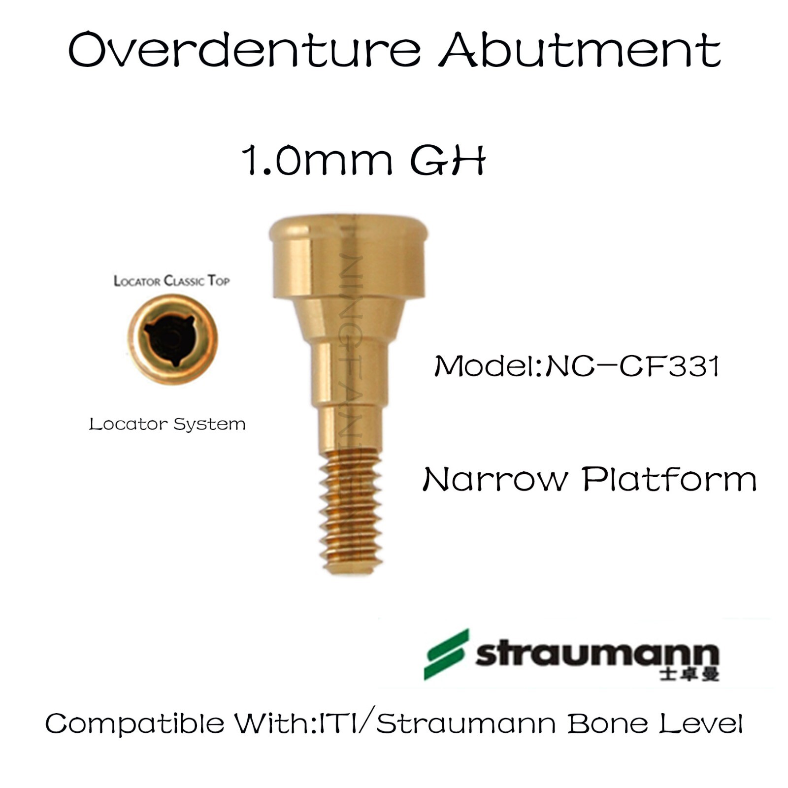Locator Abutments & Retention Caps Tools Fits Straumann Bone Level NC 1-5.0mm