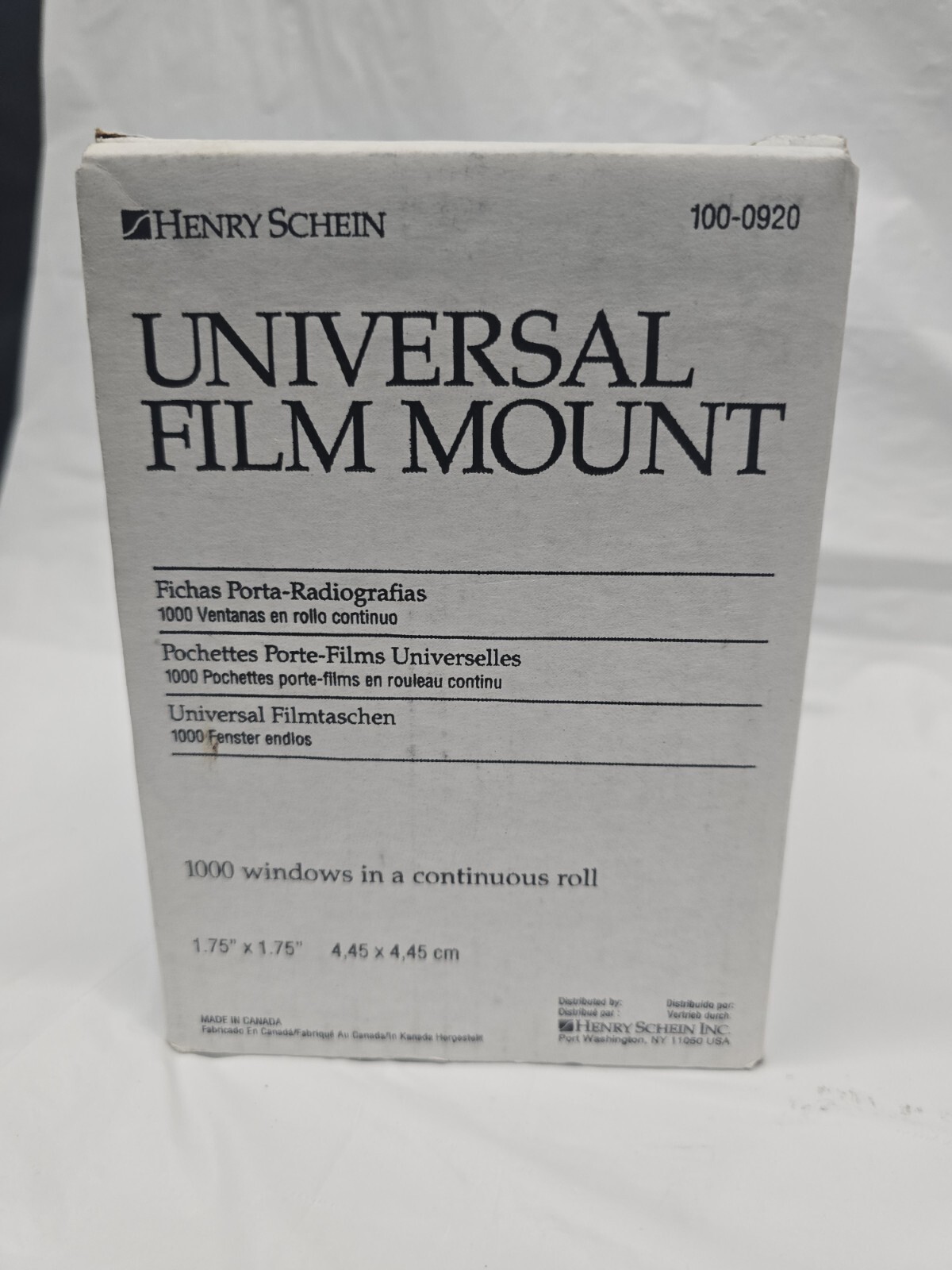 Dental Universal X-Ray Mounts 2-Window, Select and Cut Film Mounts, 1000/Box