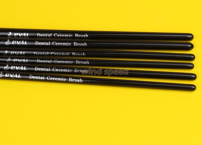 6pcs Dental Porcelain Brush Pen Glaze Ceramic Brush Pen Dental Technician Tools