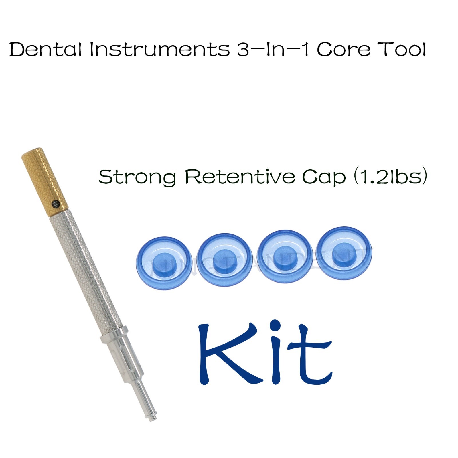 Implant Locat0r Removal Insert 3-1n-1 Tool,Dental Attachment Retention Caps