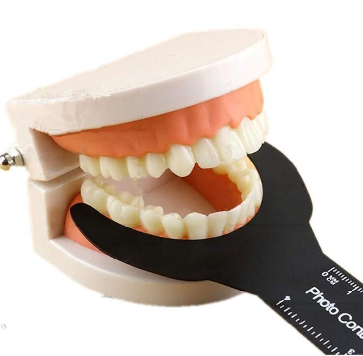 6PCS Autoclavable Dental Orthodontic Photo Contrast Black Background Photography