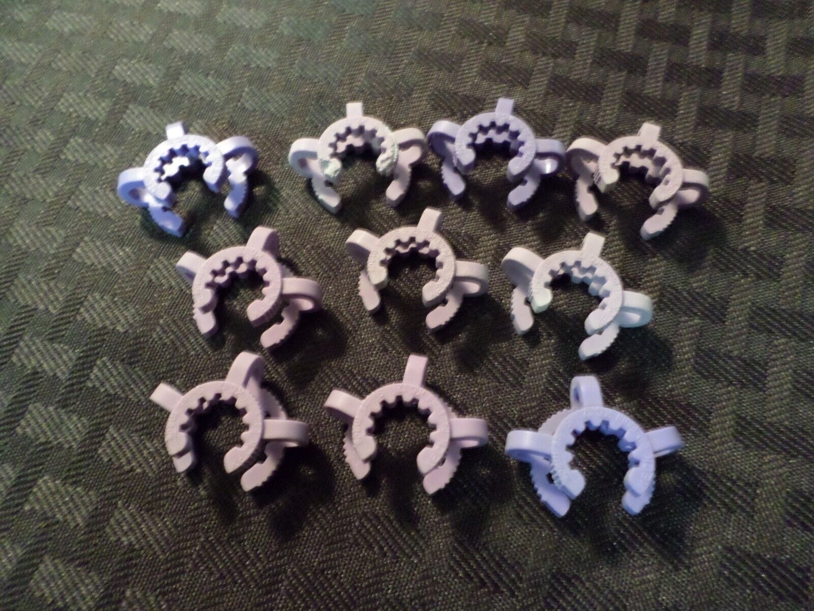 (10) Ace Glass 12/30 Keck Type POM Acetal Resin Standard Taper Clips, 7598-12