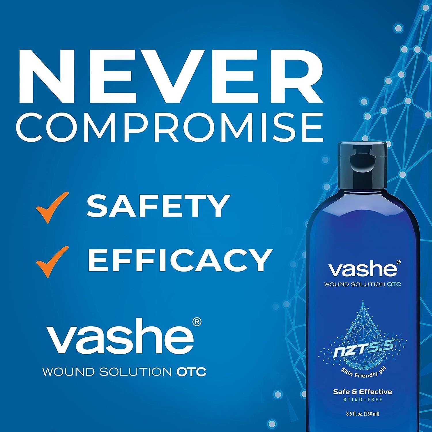 Vashe Wound Solution 8.5 Fl Oz Hypochlorous Acid Wound Care Cleansing Solution