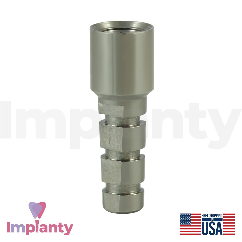 5x Dental Fixture Analog 4.5mm Compatible Zimmer Biomet Int Hex Connection 2.5mm