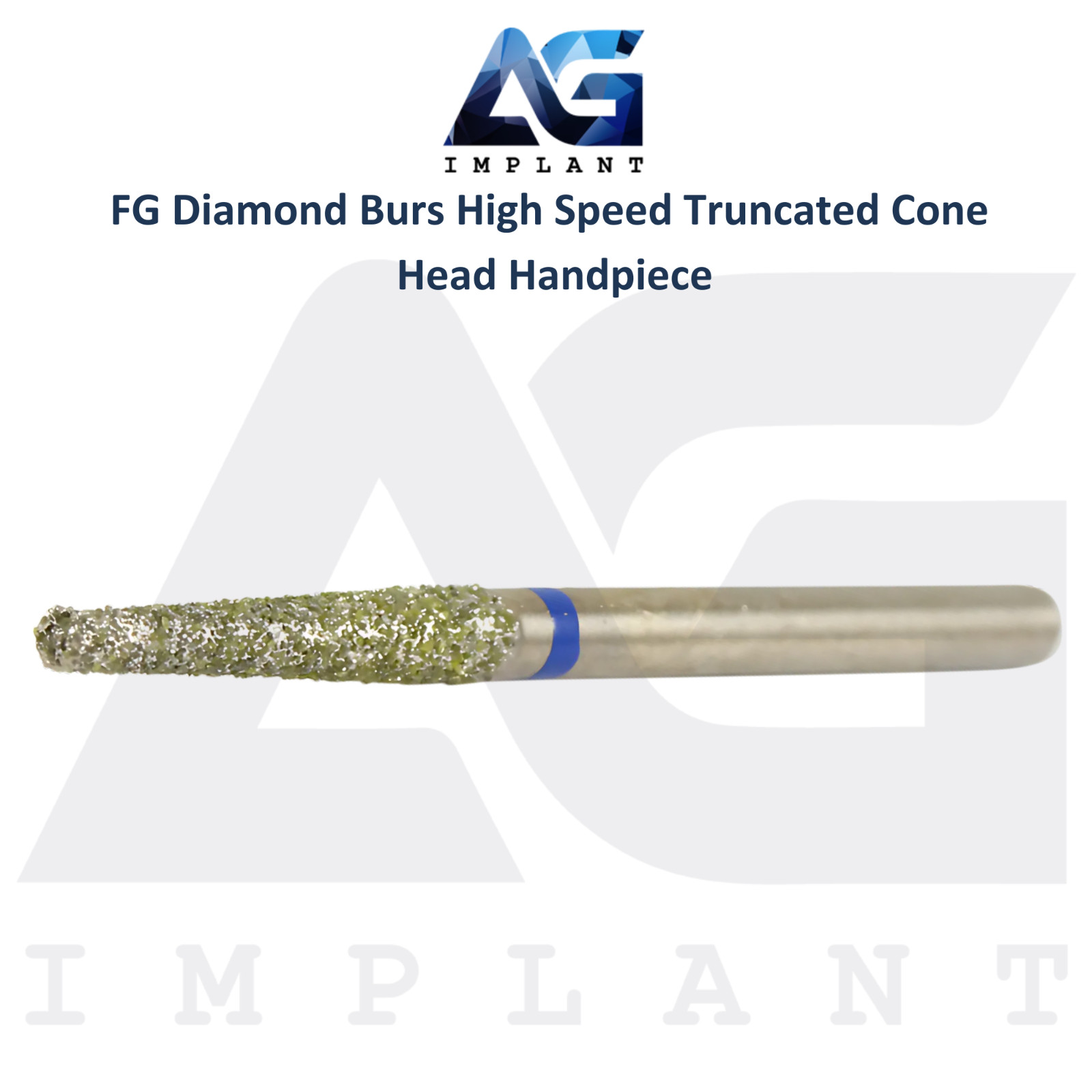 Dental FG Diamond Burs High Speed Truncated Cone Head Handpiece Stainless Steel