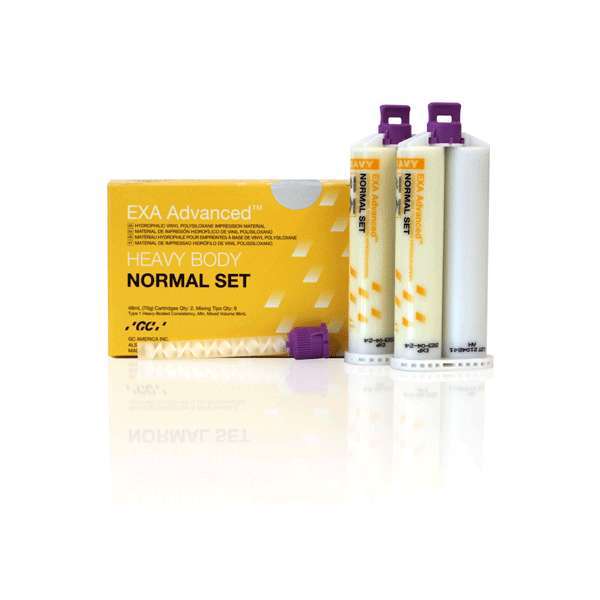 EXA Advanced VPS Normal Set, Heavy Body Refill Kit – 2 x 48mL & 6 Mixing Tips