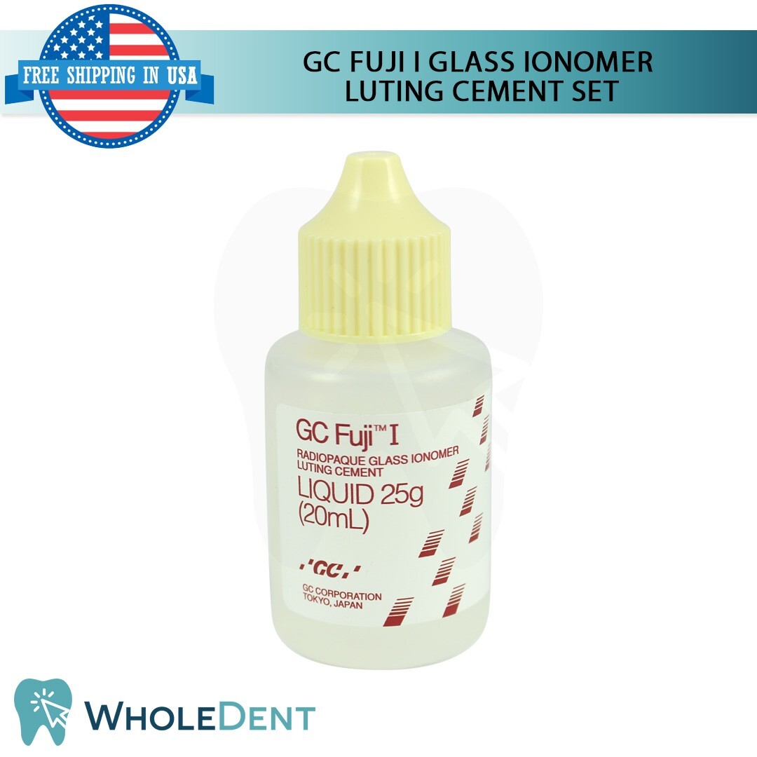 GC Dental Fuji I Glass Ionomer Luting Cement Set Restorative Impression Material