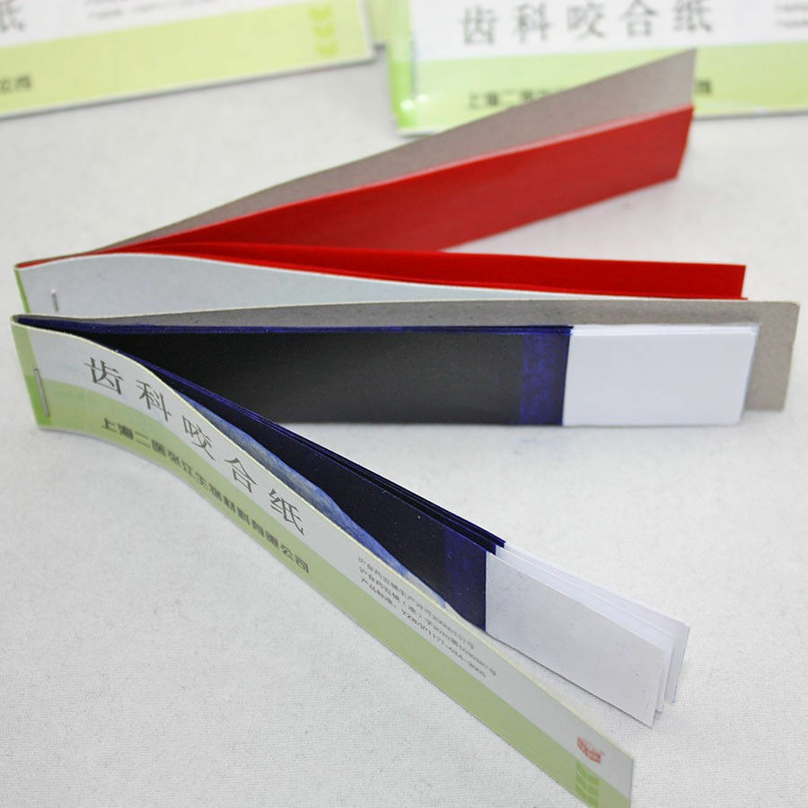 Dental Articulating Papers Double Sided Strips Red/Blue Thin/Think Bite Paper