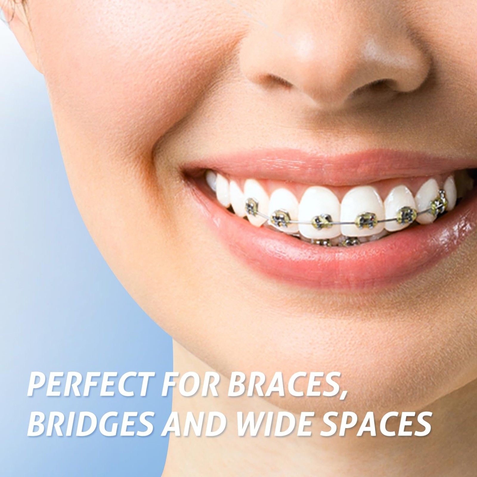 RAZOKO 3-in-1 Floss for Braces, 120 Pre-Cut Strands | 60 Count (Pack of 2)
