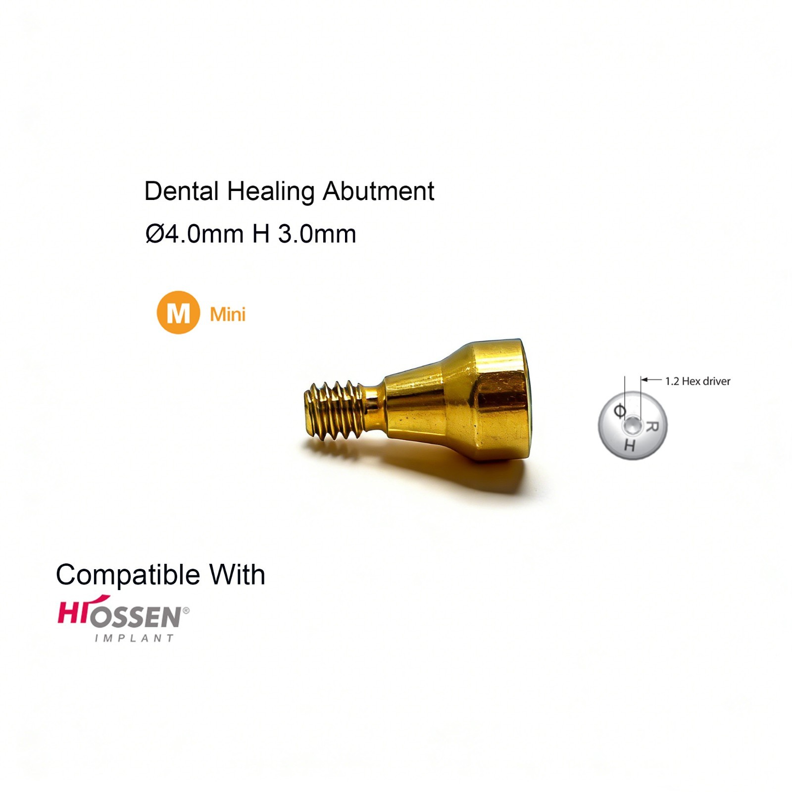 Hiossen NP RP Healing Abutment Ti Healing Cap For ET/TS Narrow/Regular Implant