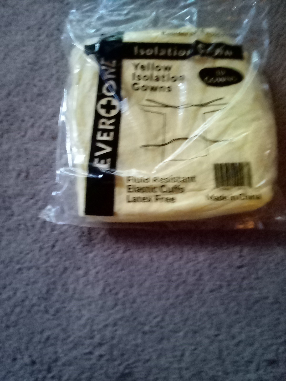 Ever+One Yellow Isolation Gowns 10-Pack – Universal Size – Disposable PPE – NEW