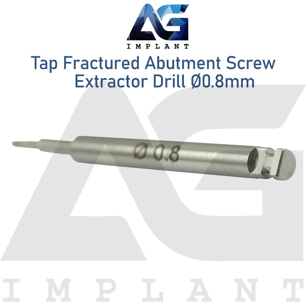 2 Tap Fractured Abutment Screw Extractor Drill Extraction Instrument